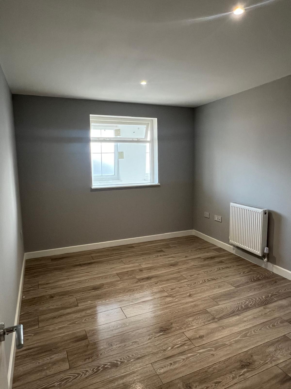 Completed apartment bedroom at Kettering